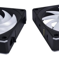 Lian Li UNI RGB Wireless 120mm Fan - Reverse Blade - Black - No Controller - Static Pressure