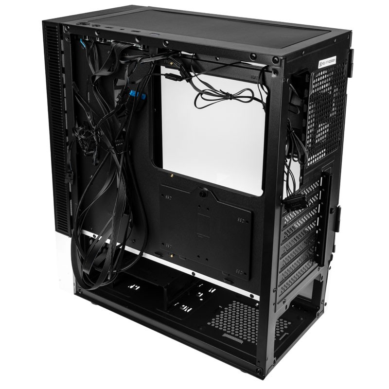Kolink Observatory MX Mesh ARGB Midi Tower Case - Black/White - 5 ARGB fans included (2x140mm + 3x120mm)