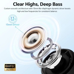 QCY AilyBuds E10 - E10 - Blue, LDAC Hi-Res, 4-mic ENC, 13mm Driver, TWS, IPX4, 35h — Buy in Cyprus with Fast Delivery