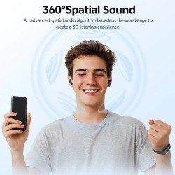 QCY AilyBuds E10 - E10 - Blue, LDAC Hi-Res, 4-mic ENC, 13mm Driver, TWS, IPX4, 35h — Buy in Cyprus with Fast Delivery