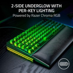 Razer BLACKWIDOW V4 75% Phantom Ed. - V4 - Mechanical, RGB, Bluetooth 5.1, Orange tactile switches