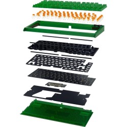 Razer BLACKWIDOW V4 75% Phantom Ed. - V4 - Mechanical, RGB, Bluetooth 5.1, Orange tactile switches