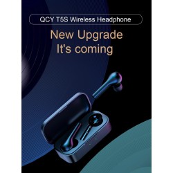 QCY T5 TWS Gaming Earbuds - T5 - (Black, BT5.1, ENC, 6mm Driver, IPX5) — Buy in Cyprus with Fast Delivery