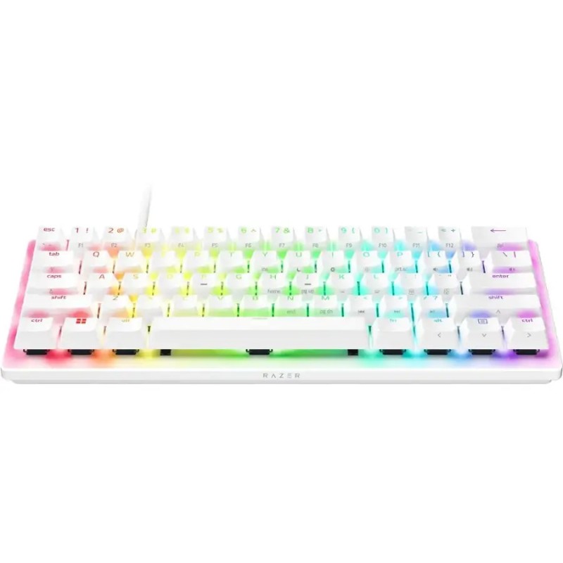 Razer Huntsman V3 Pro Mini White Analog - HUNTSMAN V3 PRO MINI - 60% Optical Keyboard (US Layout, Rapid Trigger)