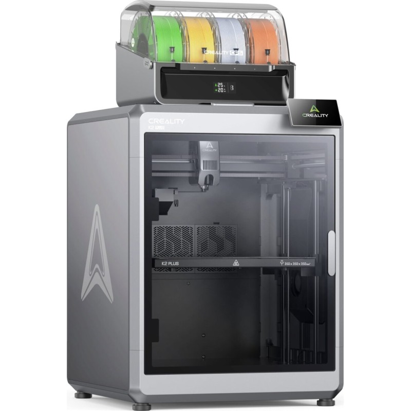 Creality K2 Plus Combo - K2 Plus - Multi-color 16-color FDM 3D Printer, 350x350x350 mm, 600 mm/s, CFS Kit