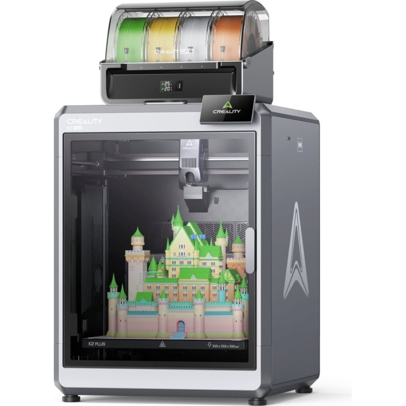 Creality K2 Plus Combo - K2 Plus - Multi-color 16-color FDM 3D Printer, 350x350x350 mm, 600 mm/s, CFS Kit