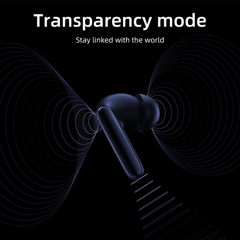 QCY T13 ANC 2 White - T13 ANC 2 - True Wireless Earbuds, 28dB ANC, 10mm Driver, BT 5.3, 30h total