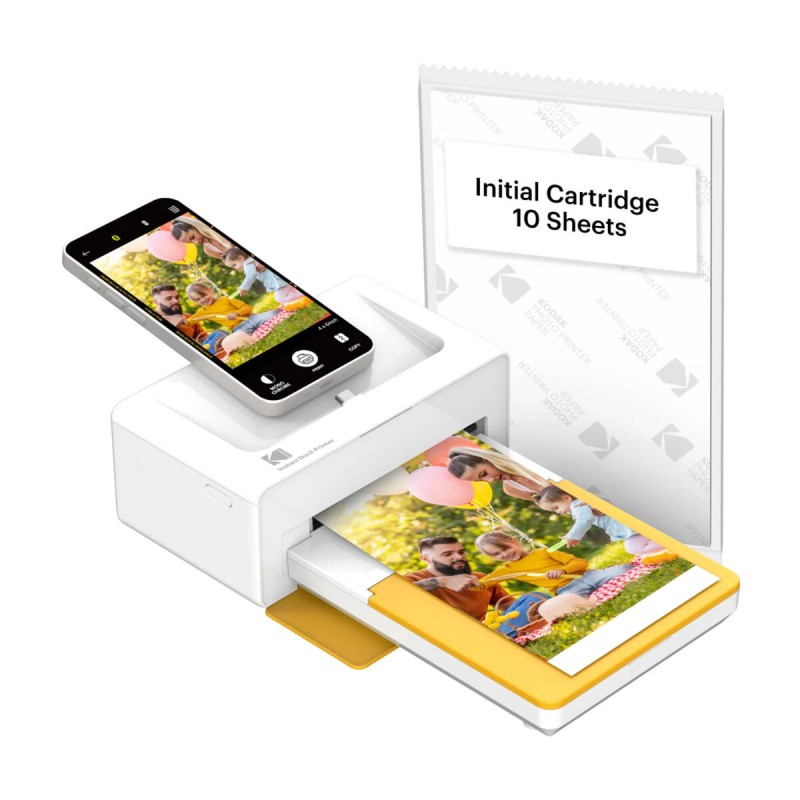 Kodak Dock Plus 4PASS Wireless Smartphone Photo Printer - 10x15 cm Prints - Accessory Pack (10 Sheets)