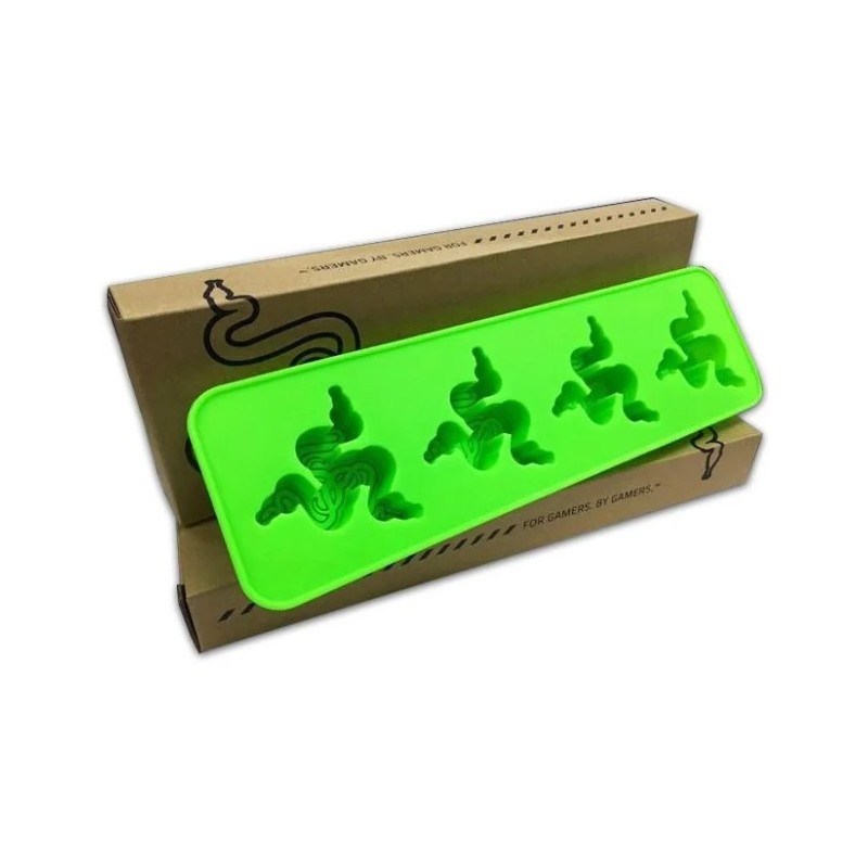Razer Ice Tray - Green silicone ice tray with Razer logo (Color: Green) — Buy in Cyprus with Fast Delivery