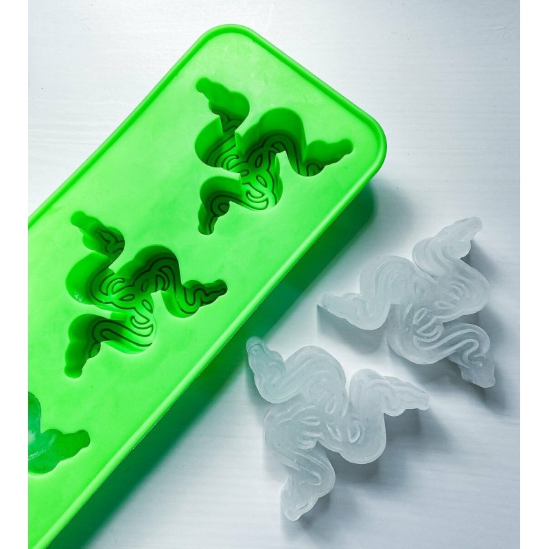 Razer Ice Tray - Green silicone ice tray with Razer logo (Color: Green) — Buy in Cyprus with Fast Delivery