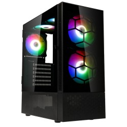 Kolink Observatory MX Glass ARGB Mid-Tower Case - Black - 5 ARGB Fans Included — Buy in Cyprus with Fast Delivery