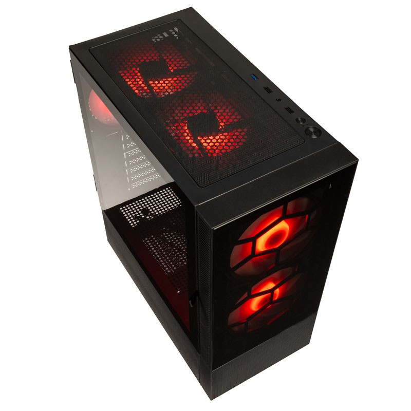 Kolink Observatory MX Glass ARGB Mid-Tower Case - Black - 5 ARGB Fans Included — Buy in Cyprus with Fast Delivery