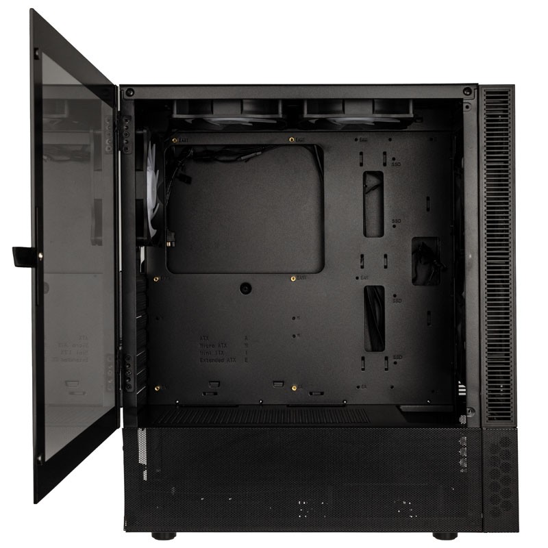 Kolink Observatory MX Glass ARGB Mid-Tower Case - Black - 5 ARGB Fans Included — Buy in Cyprus with Fast Delivery