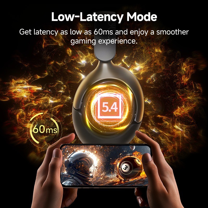 QCY H3 PRO Headset - H3 PRO - Black, 40mm drivers, LDAC Hi-Res Audio, ANC, Wireless BT — Buy in Cyprus with Fast Delivery