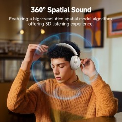 QCY H3 PRO Headset - H3 PRO - Black, 40mm drivers, LDAC Hi-Res Audio, ANC, Wireless BT — Buy in Cyprus with Fast Delivery