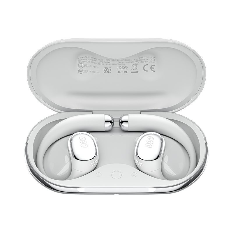QCY Crossky R70 Gray - CT-02 - Open-Ear Wireless BT 6.0, LDAC, 52h Hi-Res Audio — Buy in Cyprus with Fast Delivery