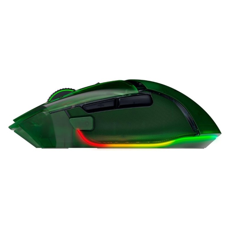 Razer Basilisk V3 Pro 35K - Wireless Gaming Mouse - Optical Switches - Tilt Wheel - 11 Buttons - Phantom Green