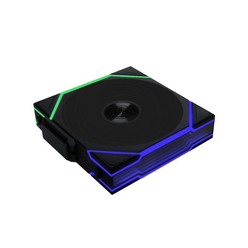 Lian Li UNI FAN TL-LCD Wireless 120mm Case Fan - TL-LCD - Wireless 2.4GHz, Daisy-Chain, ARGB (Black)