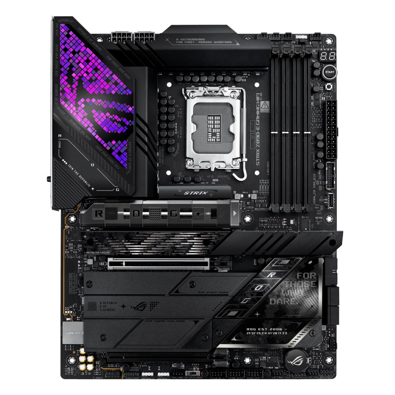 ASUS ROG Strix Z890-E Gaming WiFi - LGA 1851 ATX, DDR5, 4 DIMM, 192GB Max, WiFi7, Thunderbolt 4