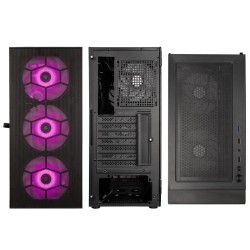 Kolink Observatory HF Mesh ARGB Midi Tower Case - Black - 6 ARGB fans (3x140mm & 3x120mm) — Buy in Cyprus with Fast Delivery