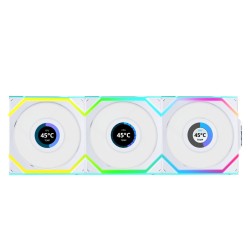 UNIFAN SL Wireless LCD 120 - White - 3-Pack (3x120mm PWM Fans with Wireless Controller) — Buy in Cyprus with Fast Delivery