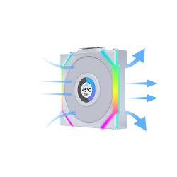 UNIFAN SL Wireless LCD 120 - White - 3-Pack (3x120mm PWM Fans with Wireless Controller) — Buy in Cyprus with Fast Delivery