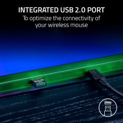 Razer Firefly V2 Pro - Phantom Green - RGB Gaming Mouse Pad with USB Hub and Backlit Lighting