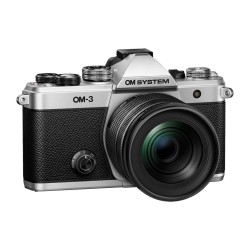 Olympus OM System OM-3 - OM-3 - (Silver kit with M.Zuiko 12-45mm F4 PRO, hood & wrap) — Buy in Cyprus with Fast Delivery