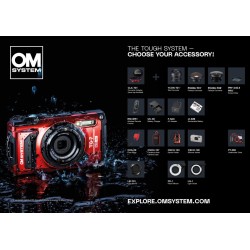 Olympus OM-System TG-7 Red Tough Camera Underwater - TG-7 - Red — Buy in Cyprus with Fast Delivery