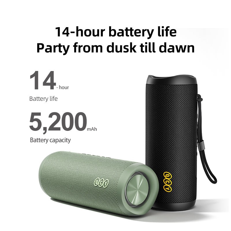QCY SP7 Green - SP7 - Portable Bluetooth Speaker, 40W, RGB Light Show, Mic for Calls — Buy in Cyprus with Fast Delivery