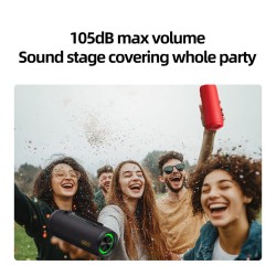 QCY SP7 Green - SP7 - Portable Bluetooth Speaker, 40W, RGB Light Show, Mic for Calls — Buy in Cyprus with Fast Delivery