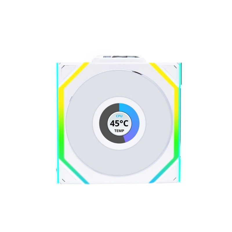 Lian Li UNIFAN SL Wireless LCD 120 - UNIFAN SL - White, 3x120mm Triple Pack with Controller - Case Fan