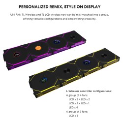 Lian Li UNI FAN TL-LCD Wireless Reverse 140 - TL-LCD - Black, 140mm — Buy in Cyprus with Fast Delivery