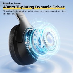 QCY H3 Lite Headset - H3 Lite - ANC, BT5.3, 40mm Drivers, 60h Battery, Black — Buy in Cyprus with Fast Delivery