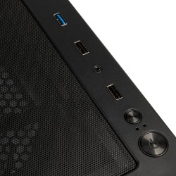 Kolink Observatory MX Mesh ARGB Midi Tower Case - Black - 5 ARGB Fans Included (2x140mm, 3x120mm)