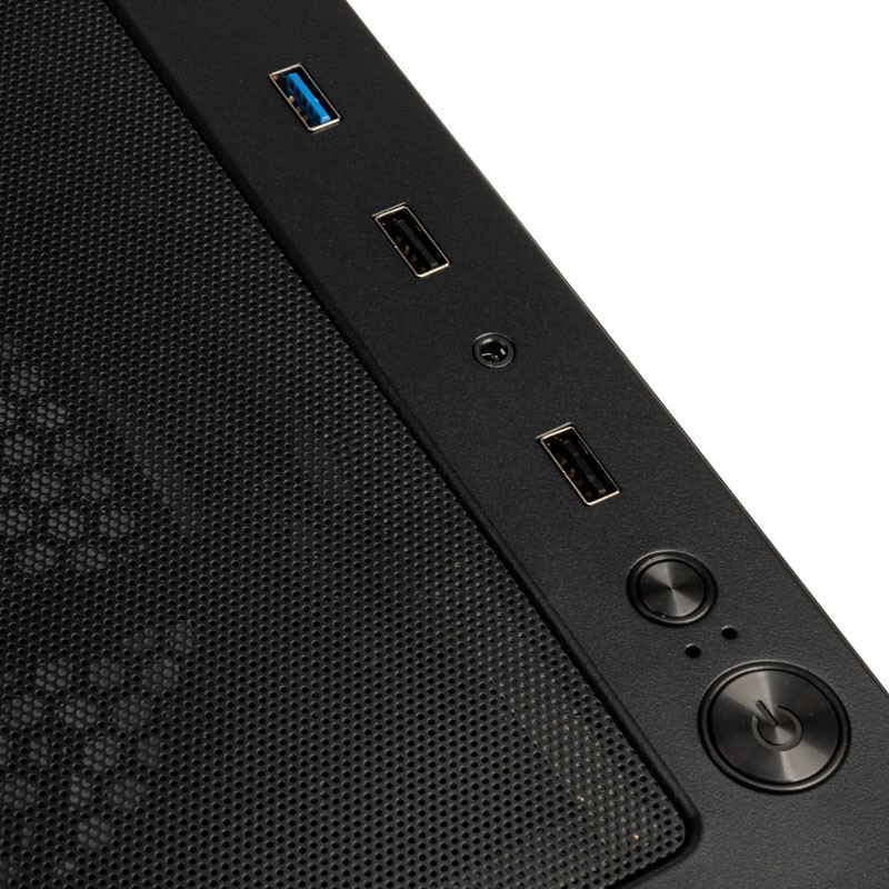 Kolink Observatory MX Mesh ARGB Midi Tower Case - Black - 5 ARGB Fans Included (2x140mm, 3x120mm)