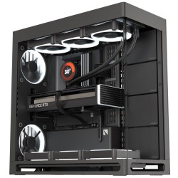 HAVN HS 420 Black Premium Midi Tower Case - HS 420 - Horizontal GPU orientation, 2-chamber design