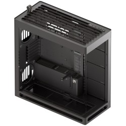 HAVN HS 420 Black Premium Midi Tower Case - HS 420 - Horizontal GPU orientation, 2-chamber design