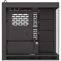 HAVN HS 420 Black Premium Midi Tower Case - HS 420 - Horizontal GPU orientation, 2-chamber design