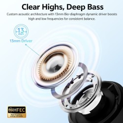 QCY AilyBuds E10 Black - E10 - TWS Earbuds, Hi-Res LDAC, 13mm Bio-diaphragm, ENC, IPX4, 35h — Buy in Cyprus with Fast Delivery