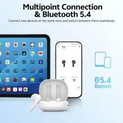 QCY AilyBuds E10 Black - E10 - TWS Earbuds, Hi-Res LDAC, 13mm Bio-diaphragm, ENC, IPX4, 35h — Buy in Cyprus with Fast Delivery