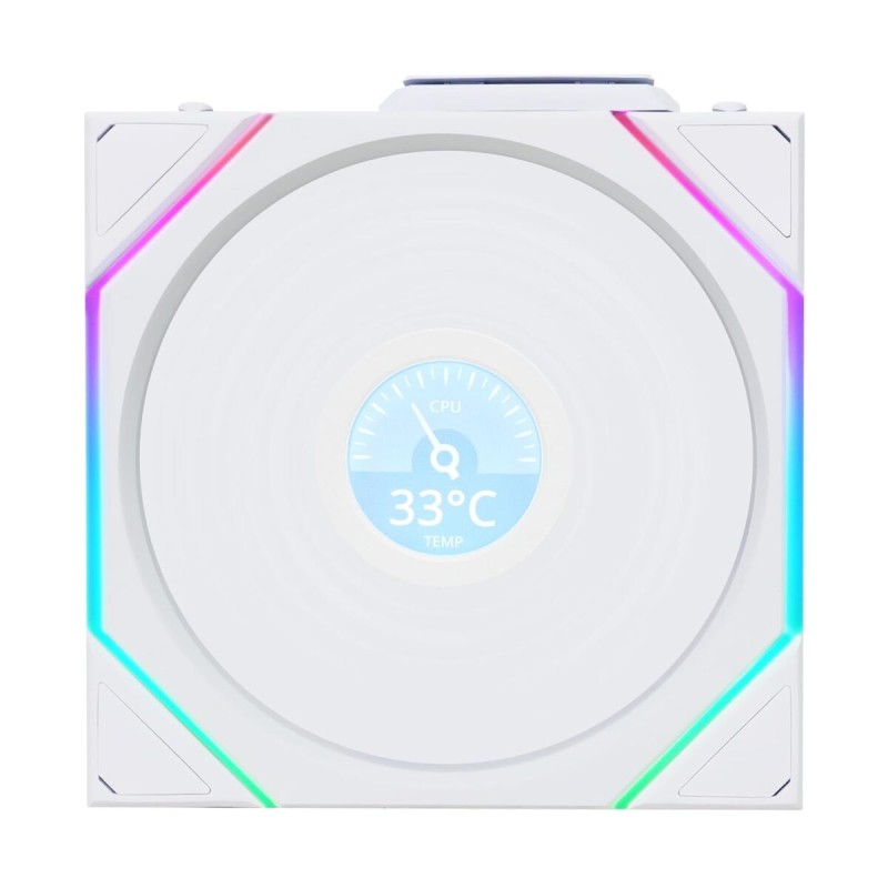 Lian Li UNI FAN TL-LCD Wireless Reverse 120 White - TL-LCD - 120mm ARGB Wireless Fan — Buy in Cyprus with Fast Delivery