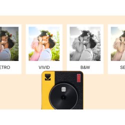 Kodak Mini Shot 3 Retro - Mini Shot 3 Retro - Instant Camera & Photo Printer (7.6 x 7.6 cm) BT + 8 Sheets