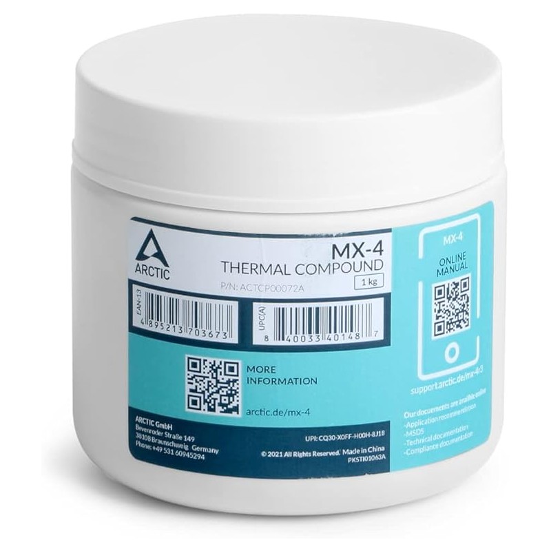 ARCTIC MX-4 1kg - MX-4 - (Gray, 1 kg, Non-metallic Thermal Paste) — Buy in Cyprus with Fast Delivery
