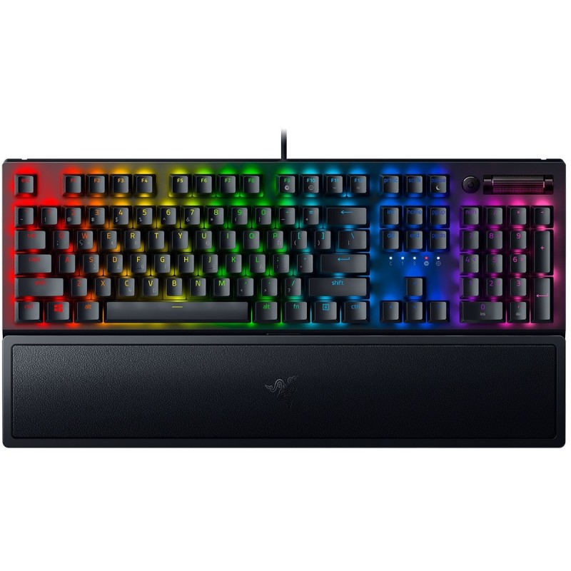 Razer BLACKWIDOW V3 Mechanical Keyboard - V3 - Green Switch, GR Layout, Wrist Rest — Buy in Cyprus with Fast Delivery