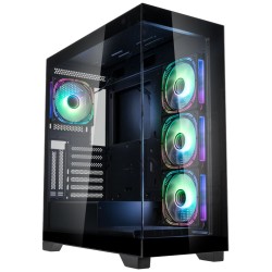 Kolink Unity Peak ARGB Midi Tower Showcase - Black - ATX, 400mm GPU Clearance, 4 ARGB Fans — Buy in Cyprus with Fast Delivery