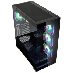 Kolink Unity Peak ARGB Midi Tower Showcase - Black - ATX, 400mm GPU Clearance, 4 ARGB Fans — Buy in Cyprus with Fast Delivery