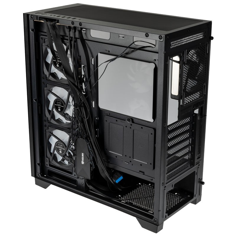 Kolink Unity Peak ARGB Midi Tower Showcase - Black - ATX, 400mm GPU Clearance, 4 ARGB Fans — Buy in Cyprus with Fast Delivery