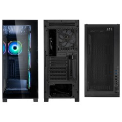 Kolink Unity Peak ARGB Midi Tower Showcase - Black - ATX, 400mm GPU Clearance, 4 ARGB Fans — Buy in Cyprus with Fast Delivery