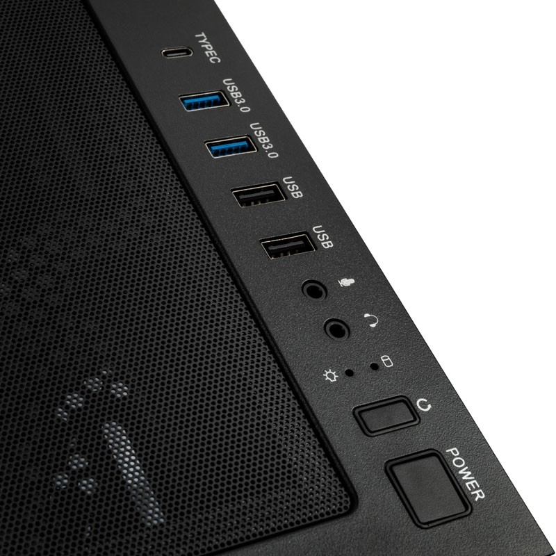 Kolink Unity Peak ARGB Midi Tower Showcase - Black - ATX, 400mm GPU Clearance, 4 ARGB Fans — Buy in Cyprus with Fast Delivery